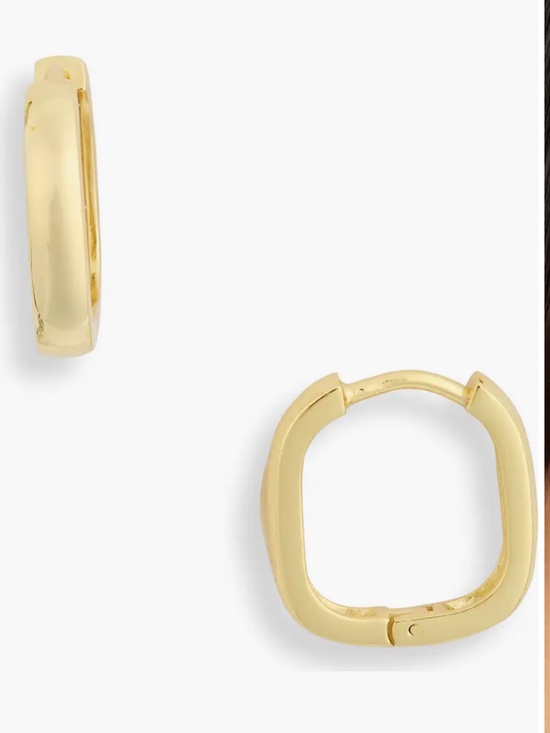 Argento Vivo Jewelry - Argento Vivo Sterling Silver Square Hoop Earrings
